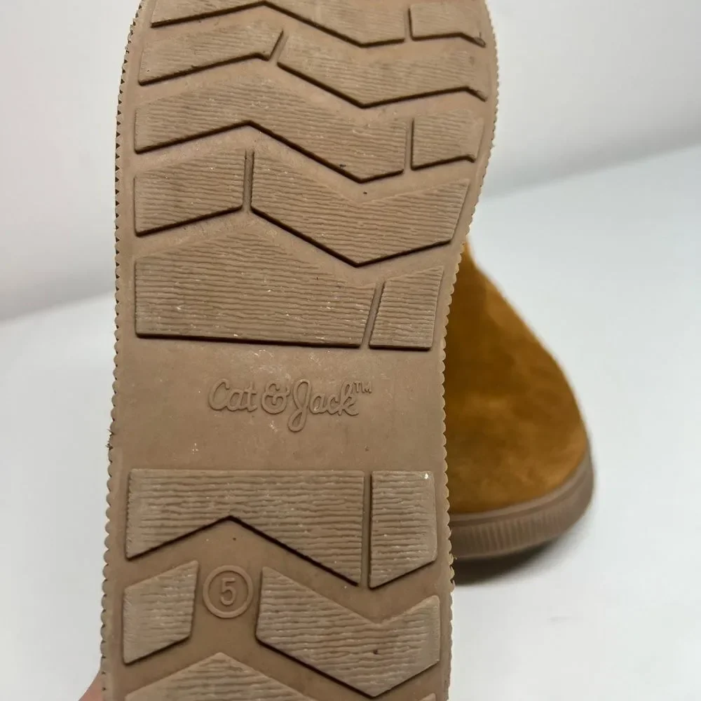 Cat & Jack Suede Zipped Boots Girls Size 5